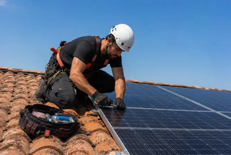 Maintenance et monitoring de panneaux solaires à Saint-Geniès-des-Mourgues